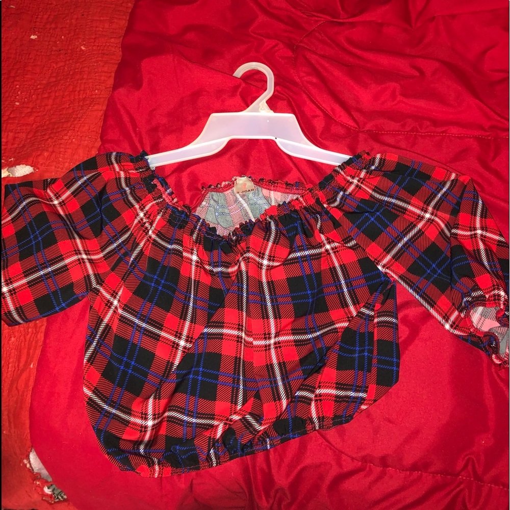 Checkered crop top